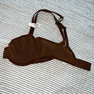 NWOT Aerie Smoothz Mesh Bra Cocoa 34B
